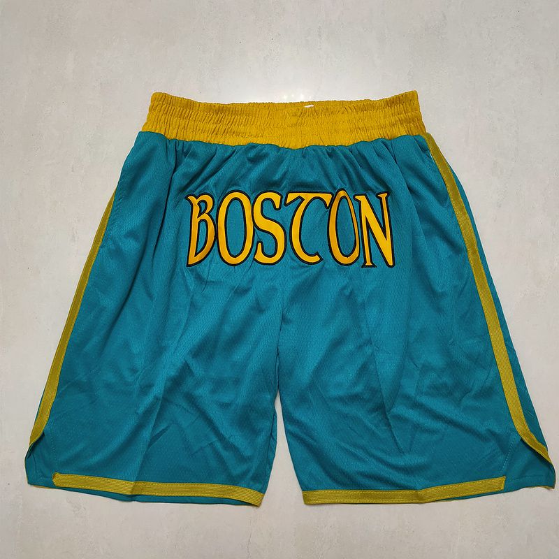 2025 Men NBA Boston Celtics Shorts Blue style 2